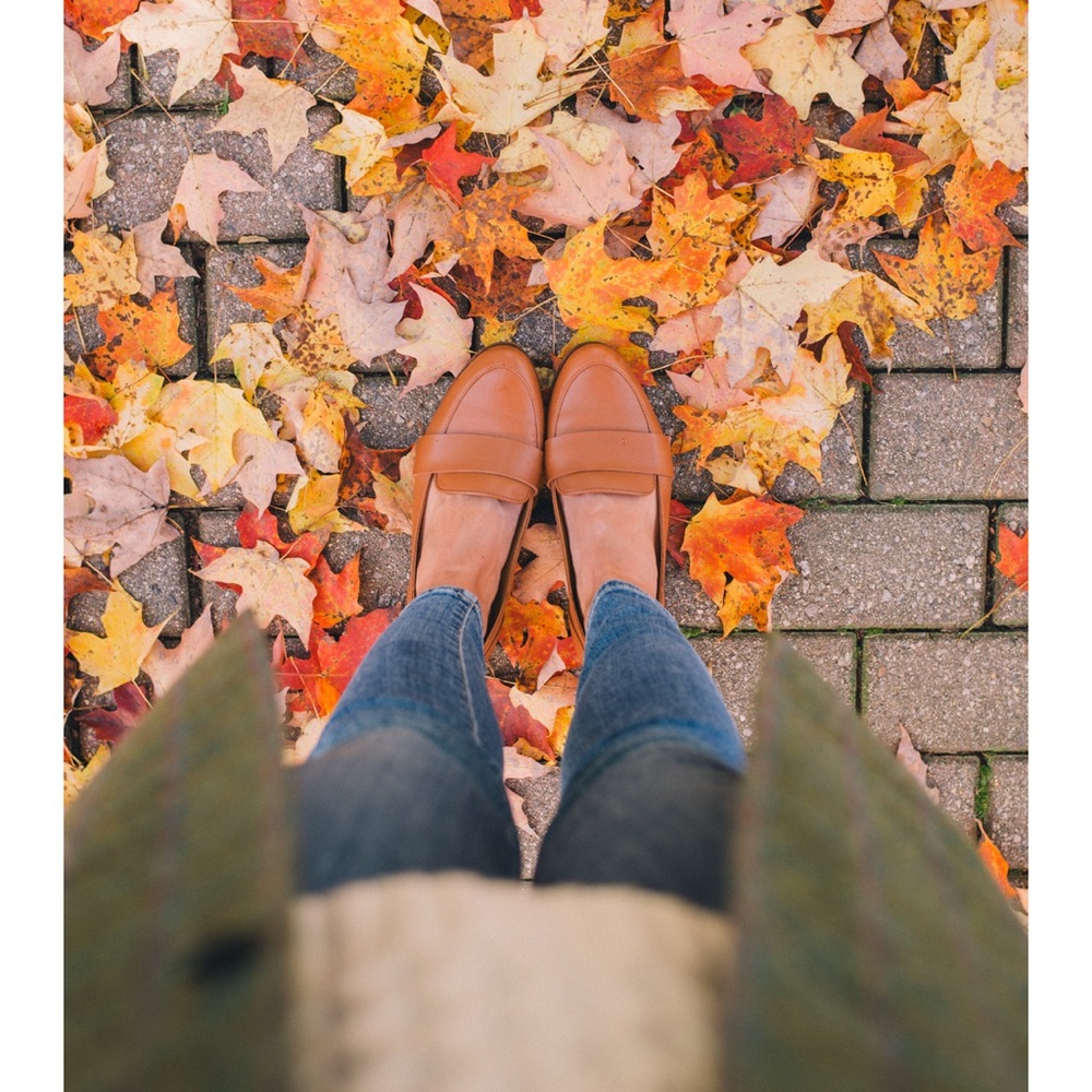 Sezane Tan Leather Shoes